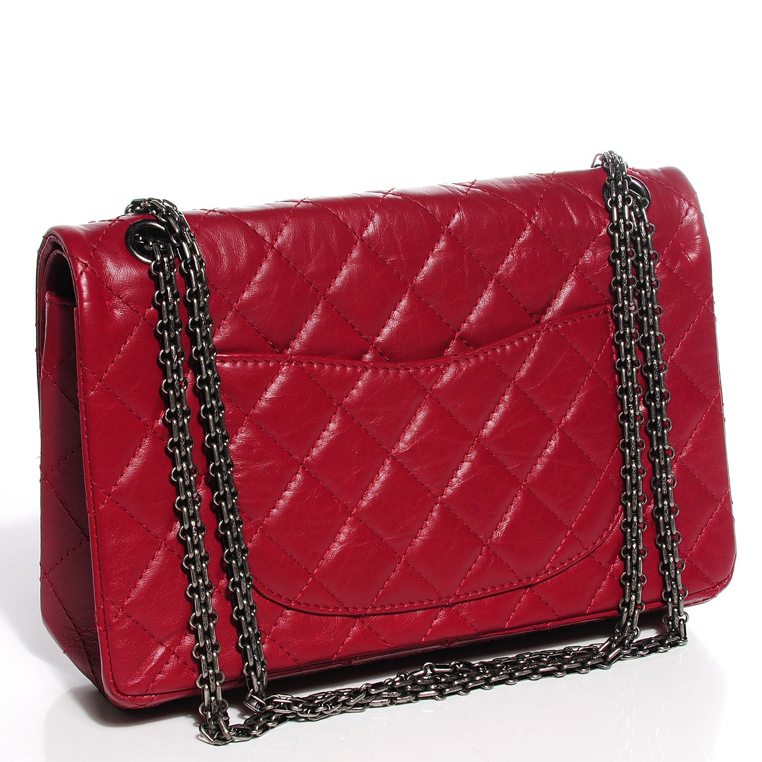 Chanel Aged Calfskin 2.55 Reissue 226 Flap Red 3 of 9