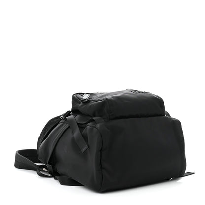 Prada Re-Nylon Saffiano Logo Double Buckle Backpack Black 4 of 10