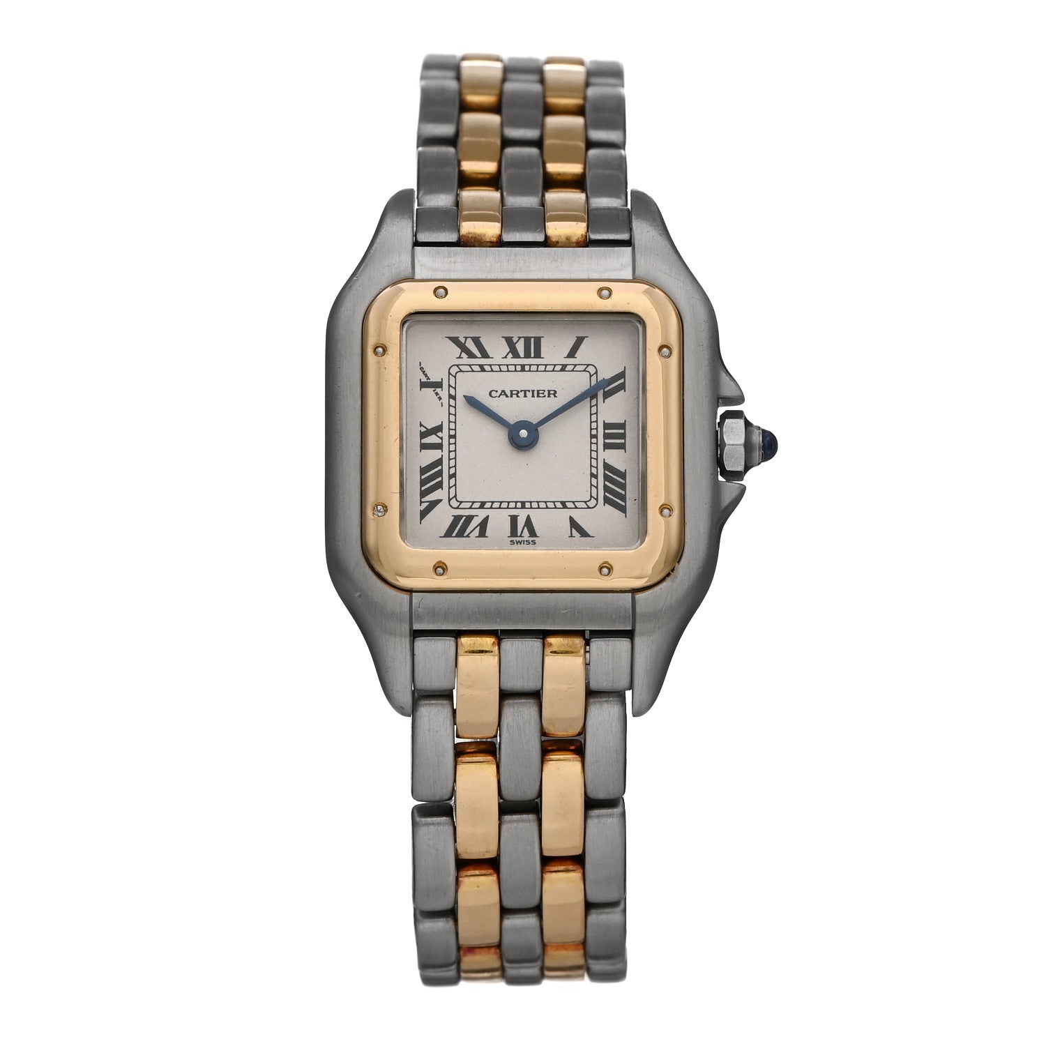 Cartier Stainless Steel 18K Yellow Gold 22mm Panthere Quartz Watch 1 of 5