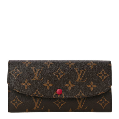 Louis Vuitton Monogram Emilie Wallet Fuchsia 1 of 9