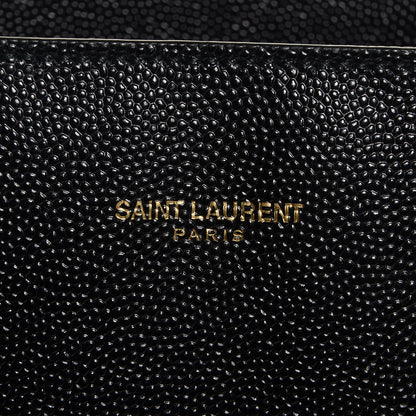 Saint Laurent Grain De Poudre North South Medium Museum Tote Black 9 of 9