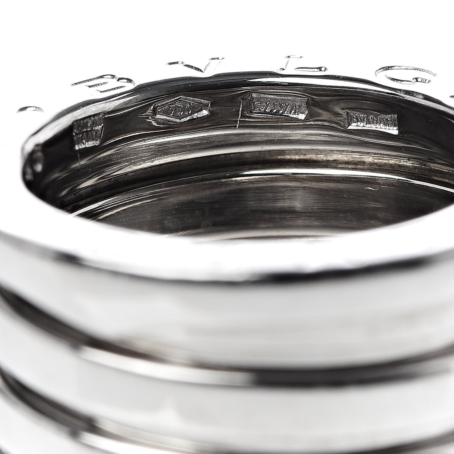 18K White Gold B.Zero1 Five-Band Ring 46 3.75