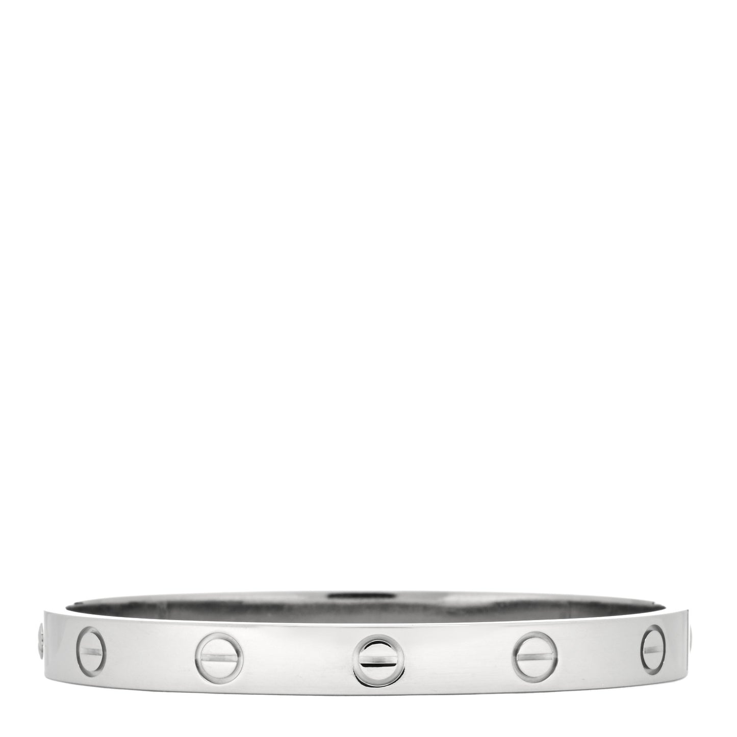 18K White Gold LOVE Bracelet 16