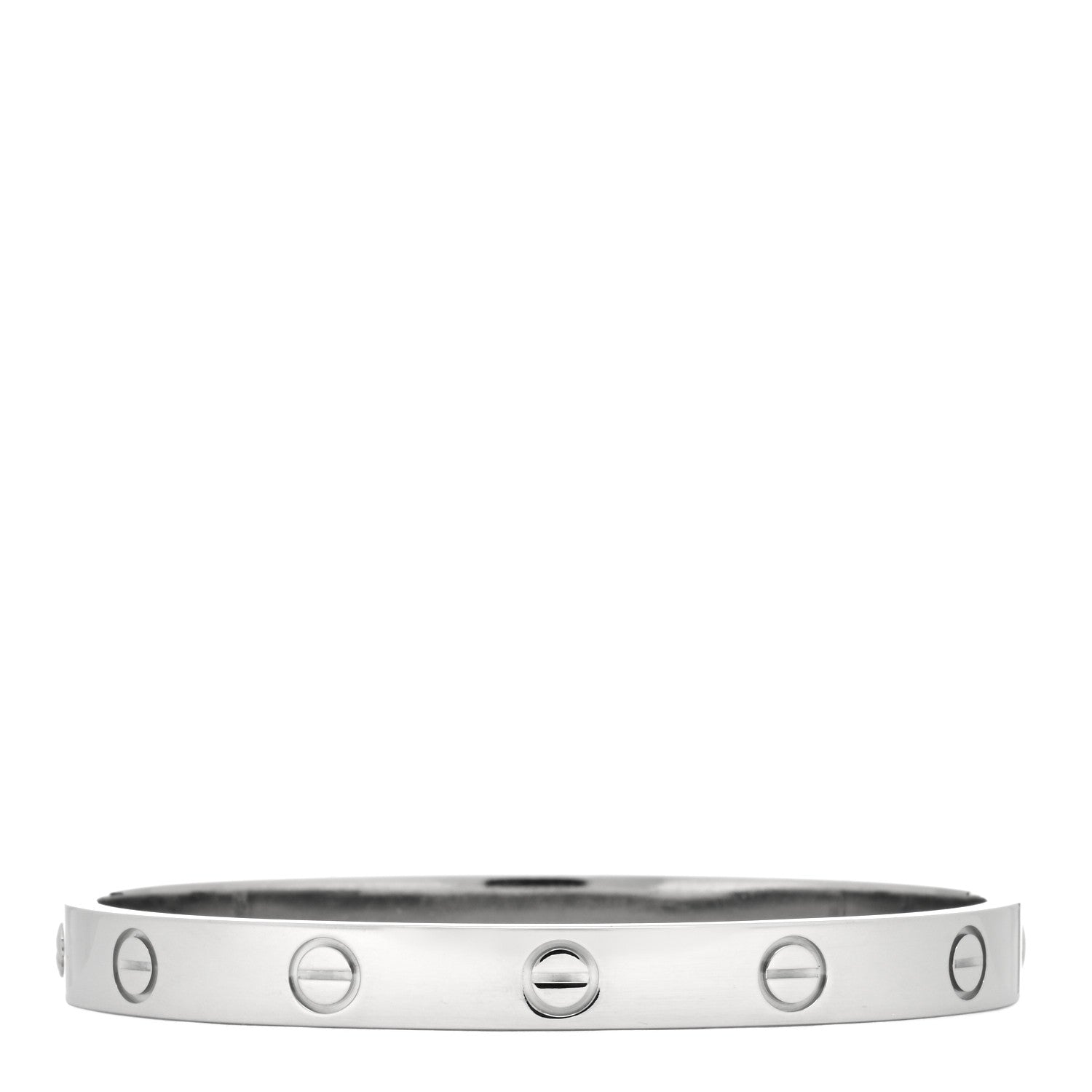 Cartier 18K White Gold LOVE Bracelet 16 2 of 3