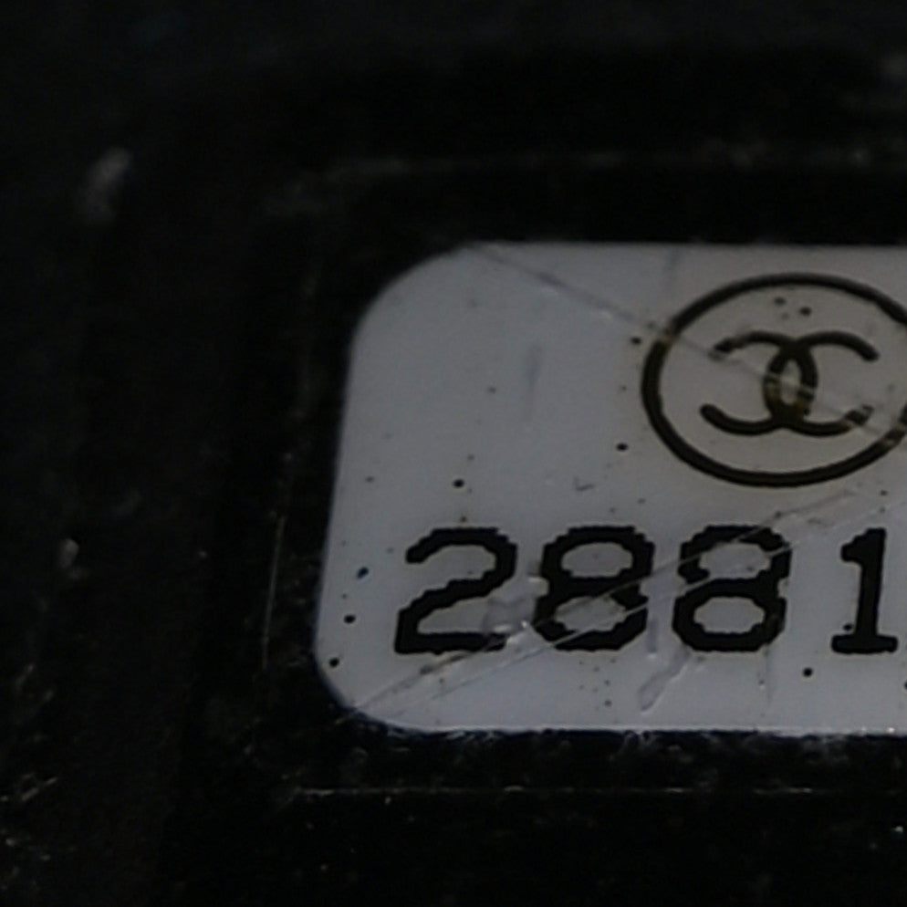 Calfskin Quilted XXL Travel Flap Bag Black