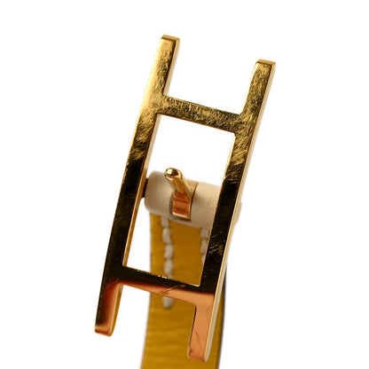 Hermes Swift Behapi Double Tour Bracelet Craie Lime 6 of 9