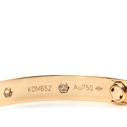 Cartier 18K Yellow Gold 10 Diamond LOVE Bracelet 17 6 of 8