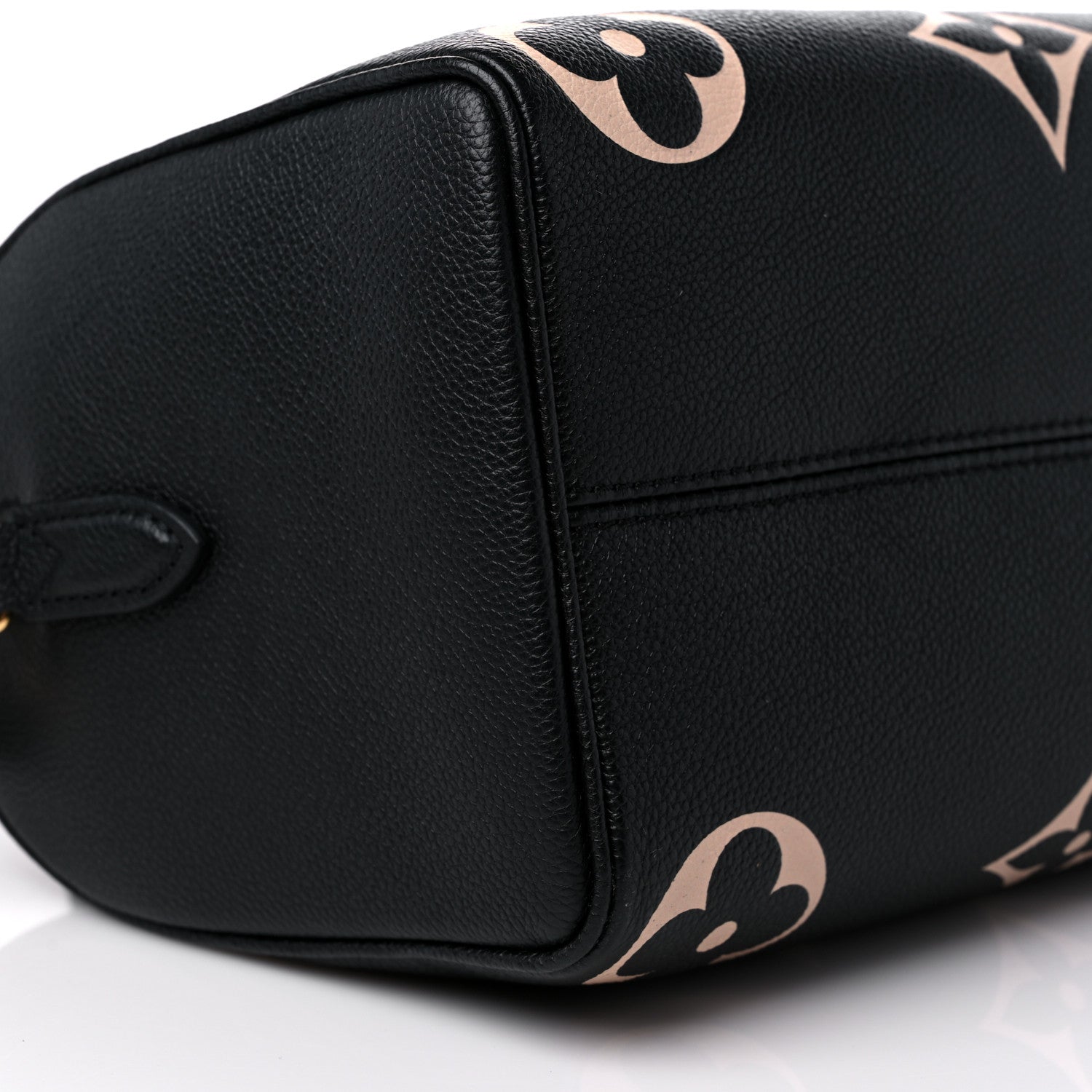 Louis Vuitton Empreinte Monogram Giant Speedy Bandouliere 25 Black Beige 7 of 9