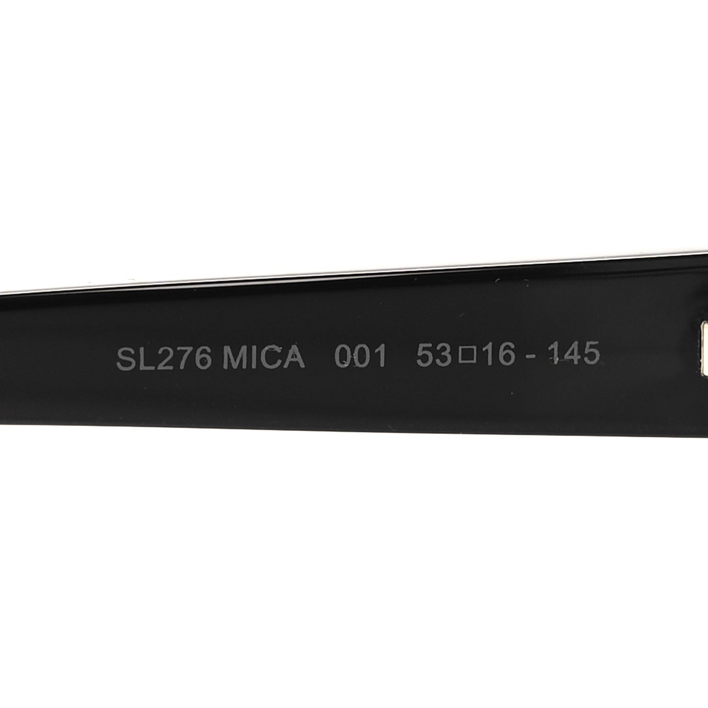Acetate Mica Cat Eye Sunglasses SL 276 Black