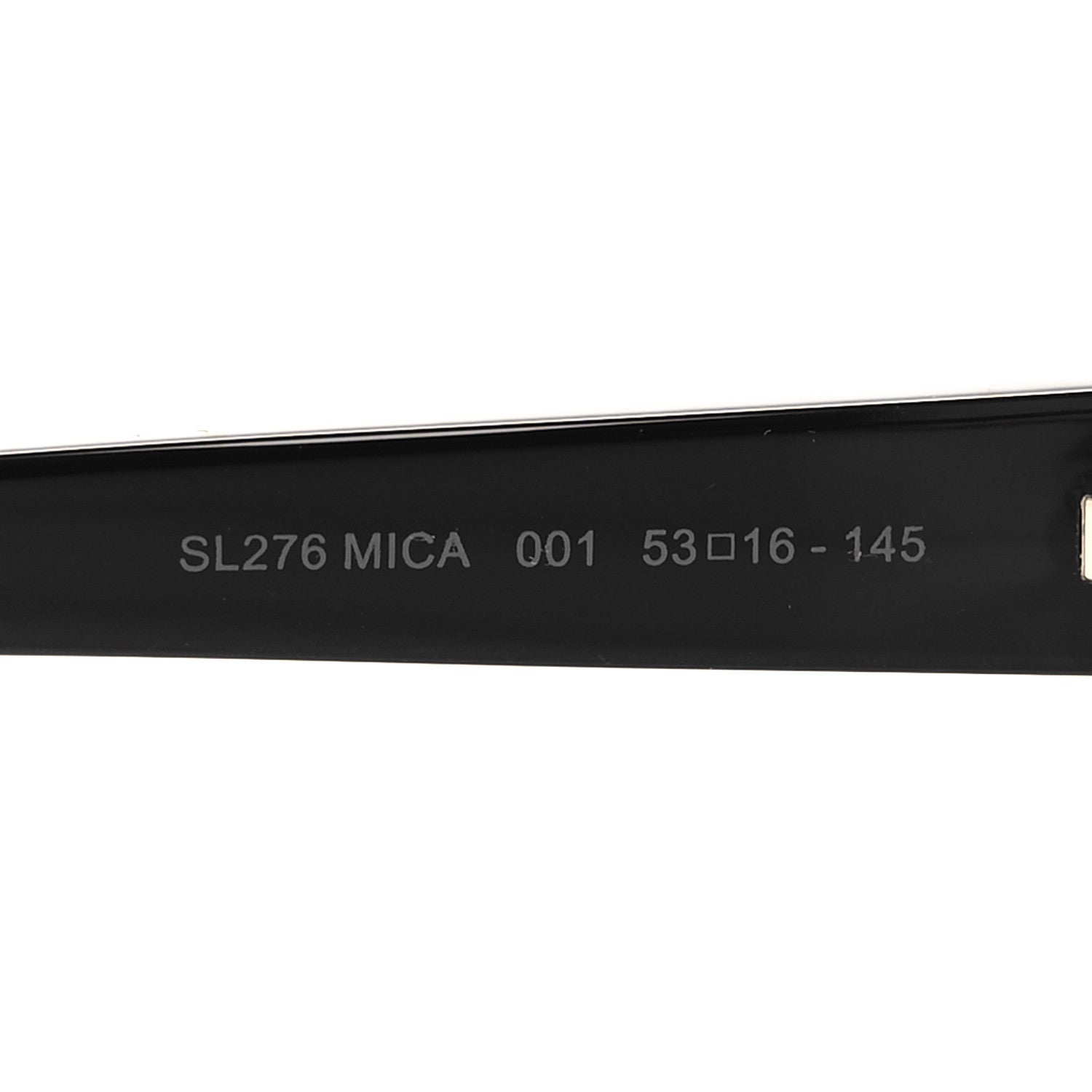 Saint Laurent Acetate Mica Cat Eye Sunglasses SL 276 Black 7 of 8