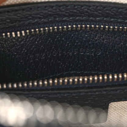 Gucci GG Supreme Monogram Web Small Ophidia Top Handle Bag Beige Blue 7 of 12