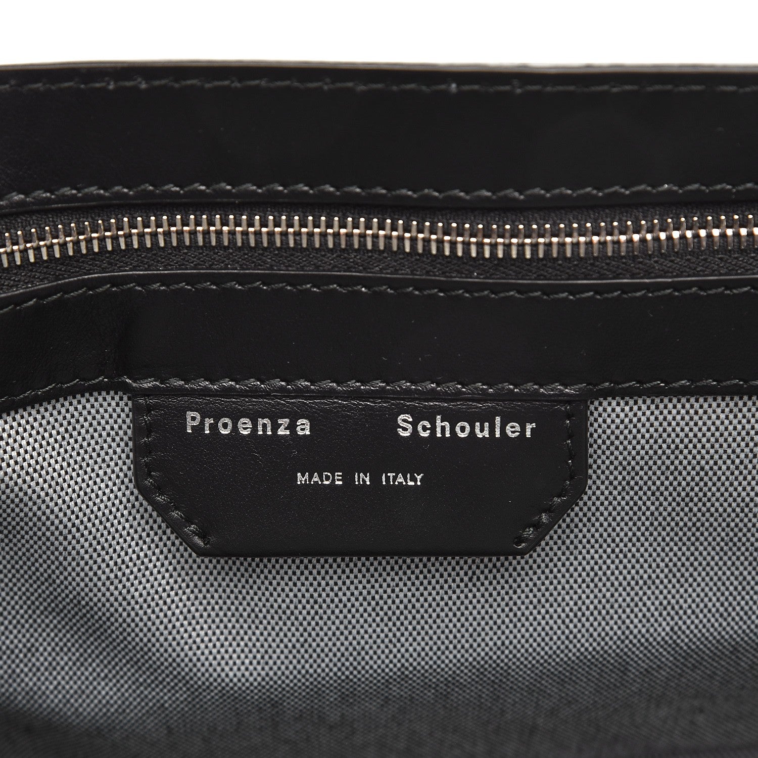 Proenza Schouler Calfskin Medium Contrast Stitching PS1 Satchel Black 6 of 7