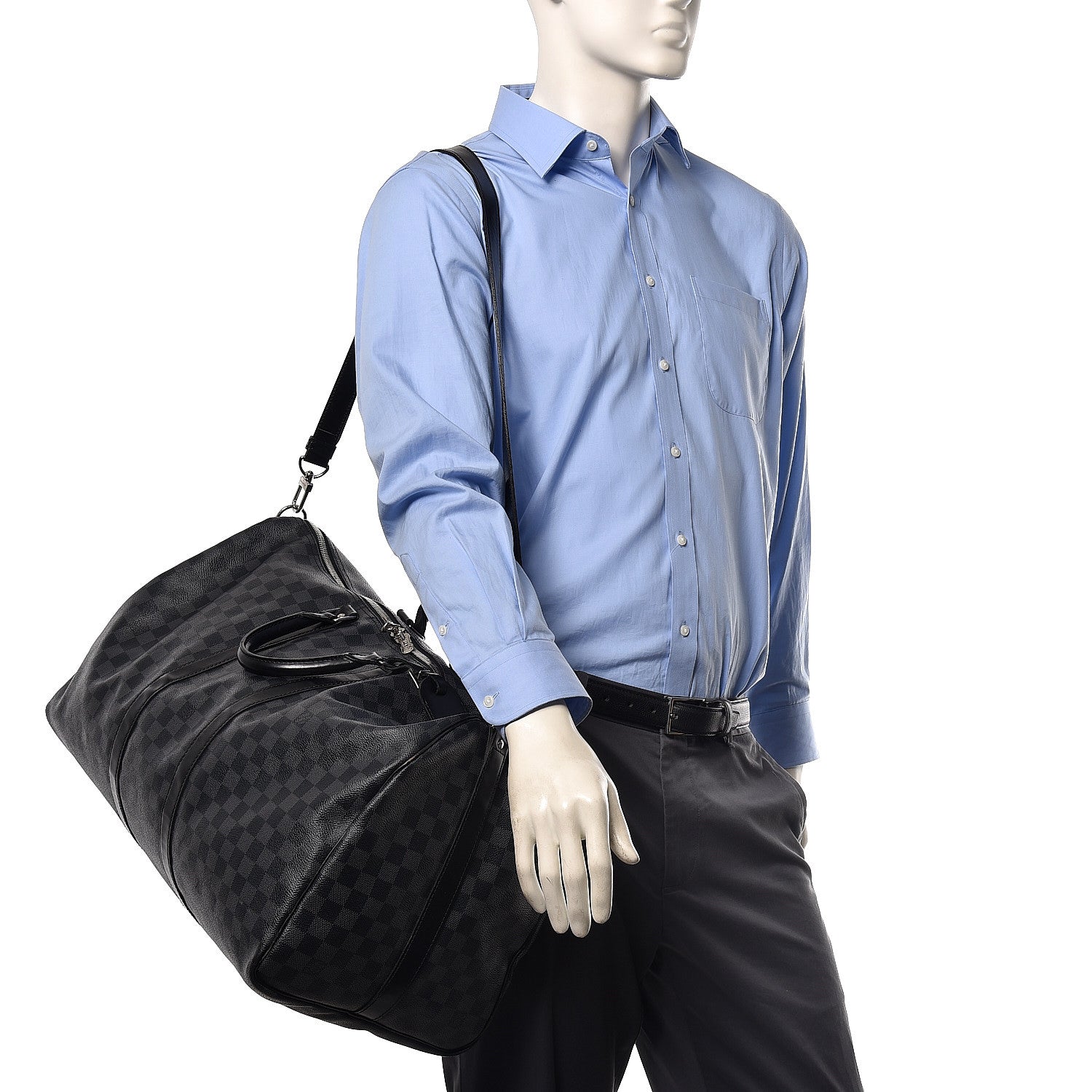 Louis Vuitton Damier Graphite Keepall Bandouliere 55 2 of 32