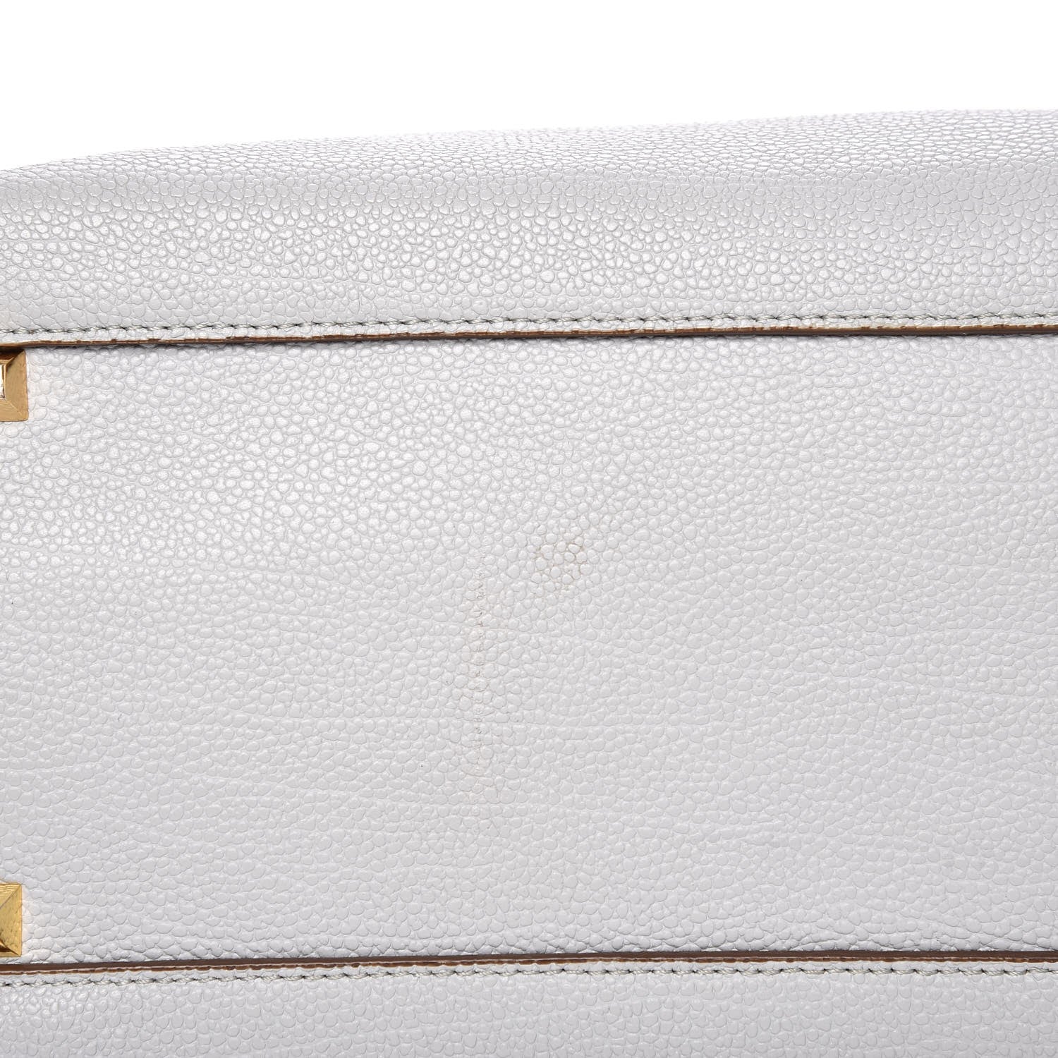 MCM Grained Calfskin Medium Milla Tote Concrete Grey 19 of 27