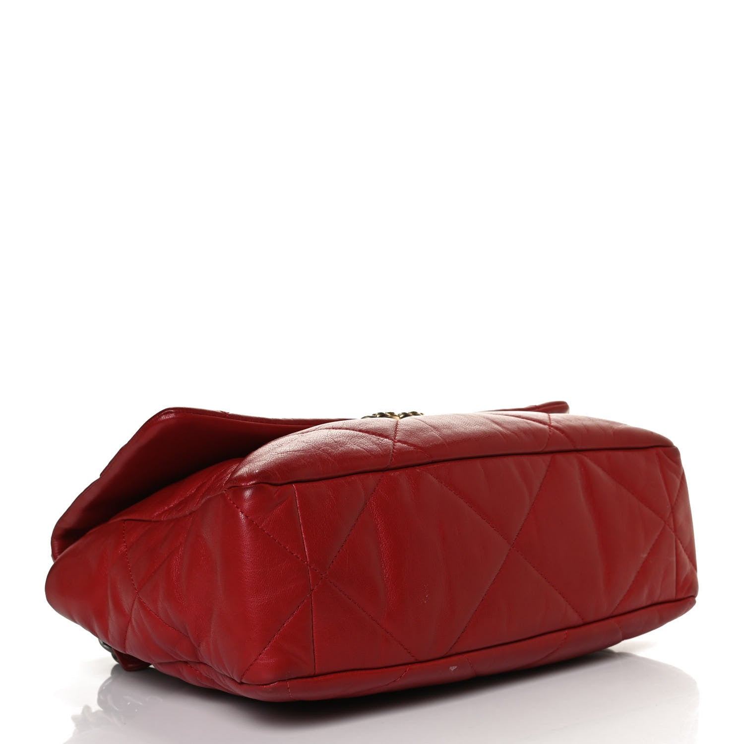 Chanel Lambskin Quilted Large Chanel 19 Flap Red 4 of 16