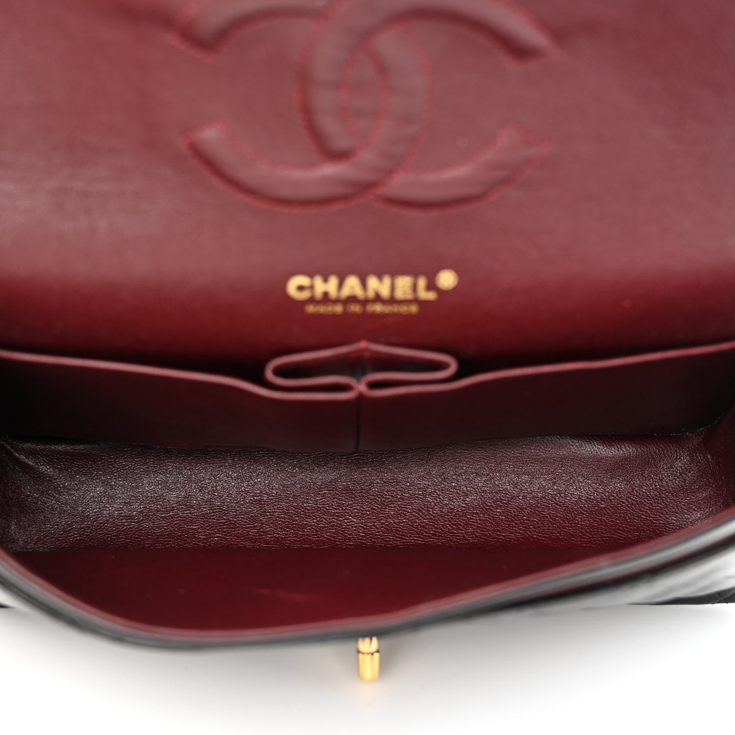 Chanel Lambskin Quilted Medium Double Flap Black 5 of 13