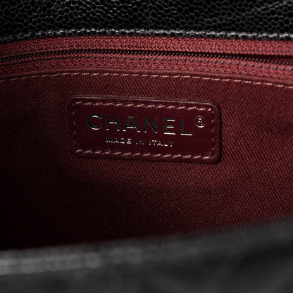 Chanel Crumpled Grained Calfskin Jumbo CC Crave Flap Black 5 of 9