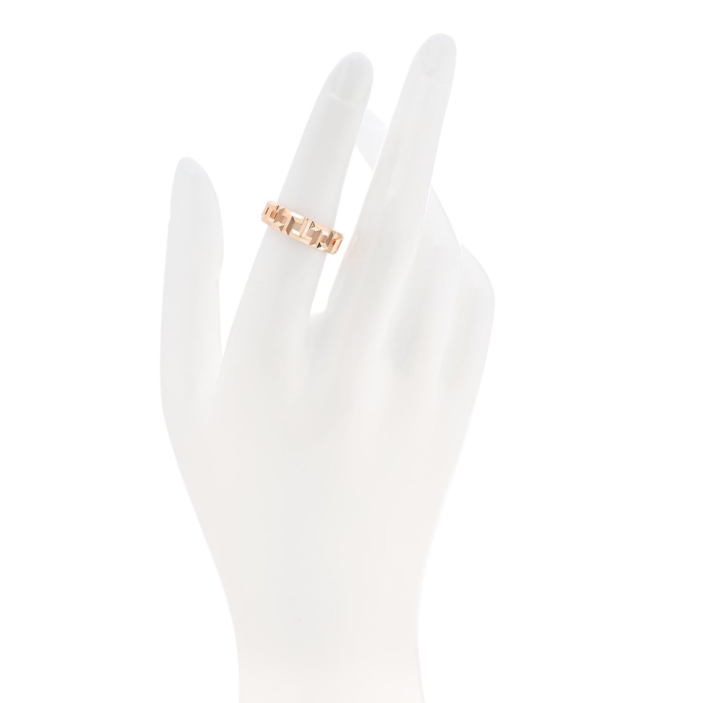 18K Rose Gold Wide T True Ring 52 6