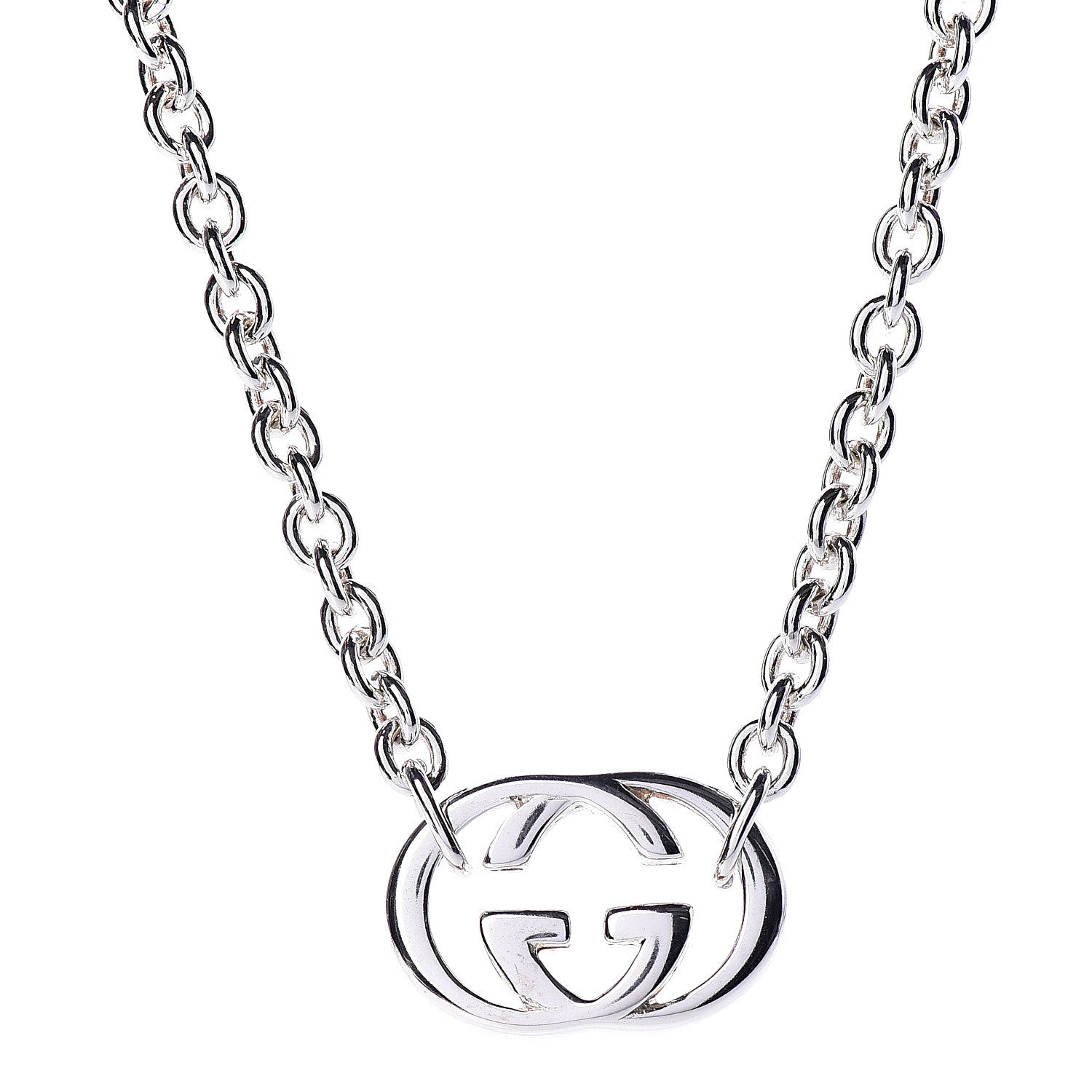 Gucci Sterling Silver Britt Necklace 4 of 8