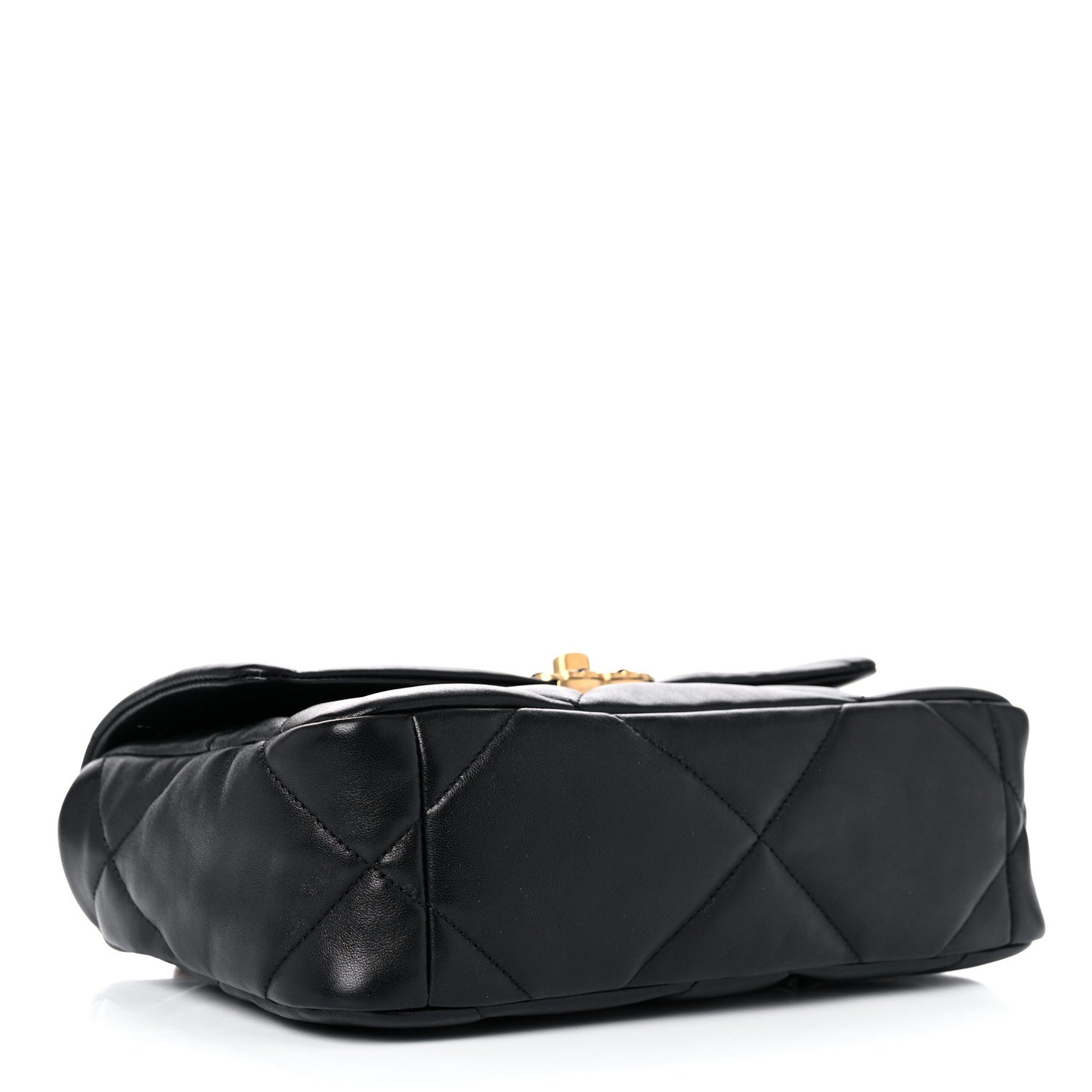 Lambskin Quilted Medium Chanel 19 Flap Black