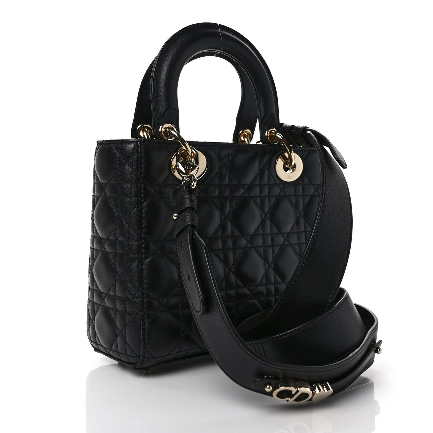 Lambskin Cannage Small My ABCDior Lady Dior Black