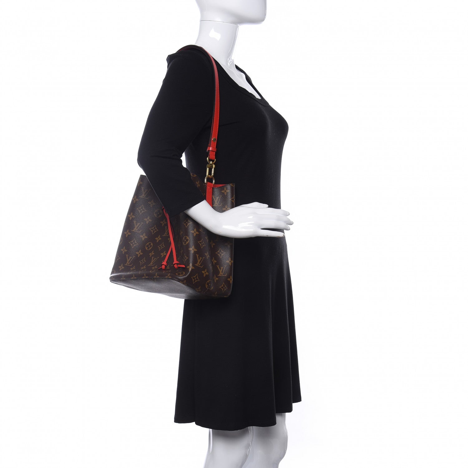 Louis Vuitton Monogram Neonoe MM Coquelicot 2 of 9