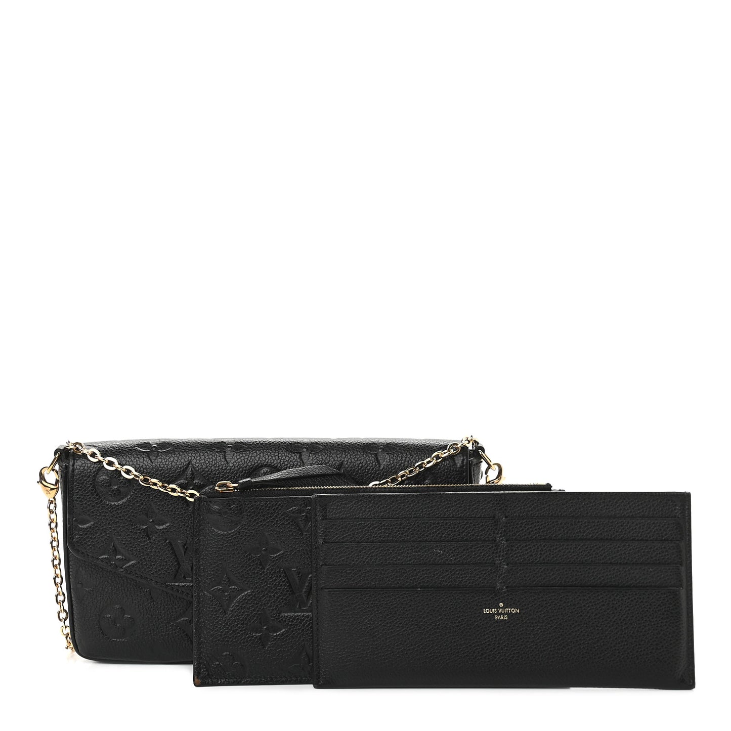 Empreinte Pochette Felicie Chain Wallet Black