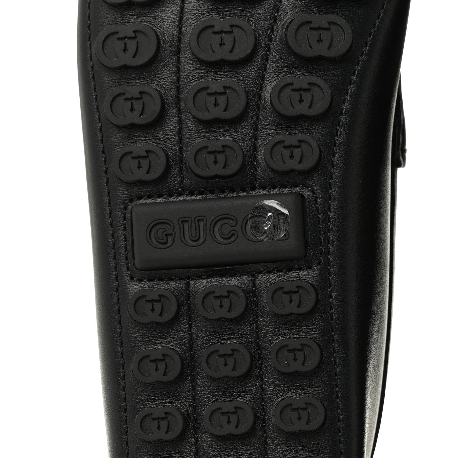 Gucci Soft Clove Calfskin Mens Horsebit Driver Loafers 9 Black 8 of 10