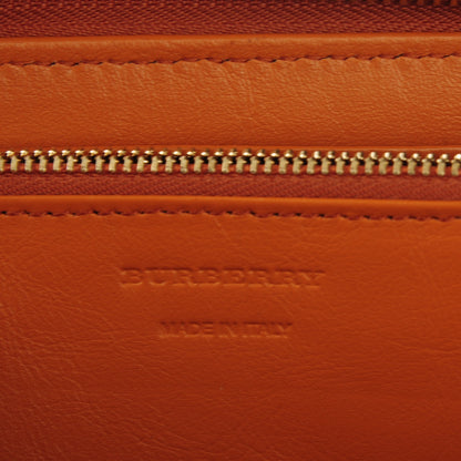 Burberry House Check Large Sartorial Ziggy Zip Around Wallet Copper Orange 6 of 7