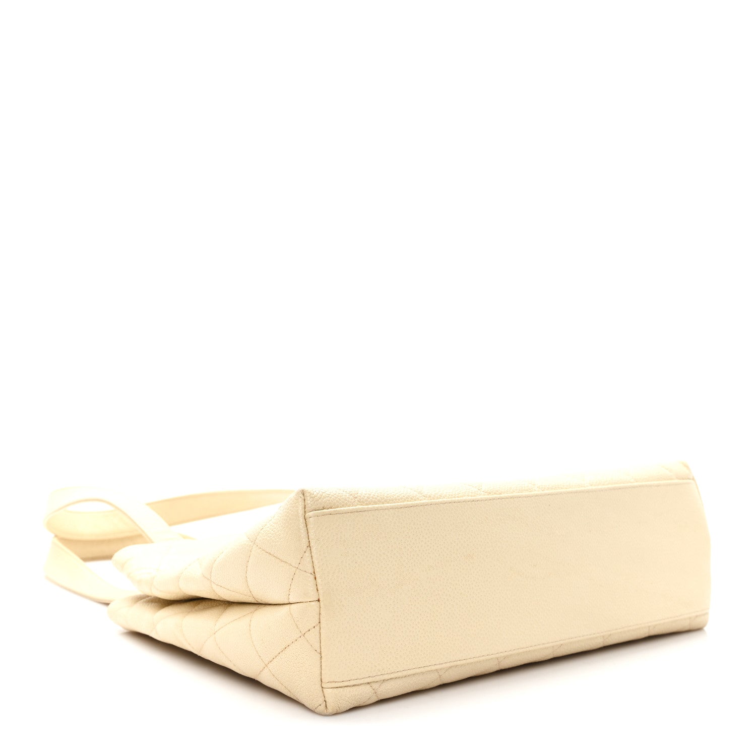Chanel Caviar Quilted CC Shoulder Bag Beige 4 of 11