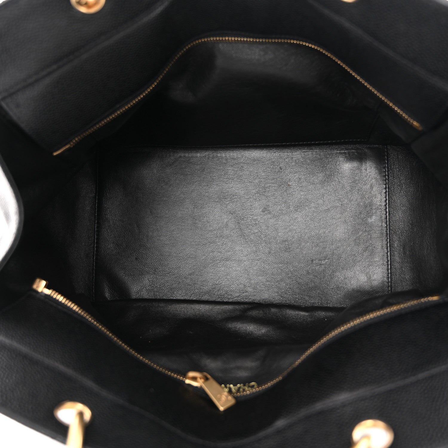 Chanel Caviar Quilted Grand Timeless Tote GTT Black 5 of 11