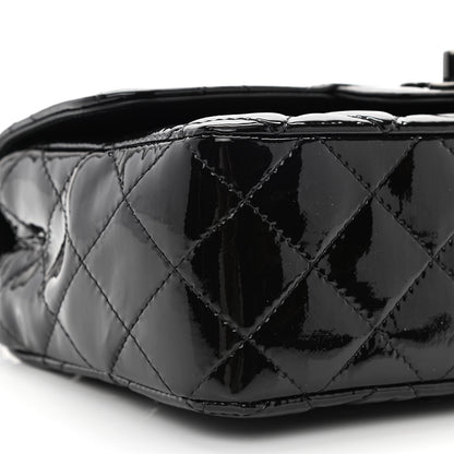 Chanel Patent Calfskin Quilted Mini Rectangular Flap So Black 9 of 10