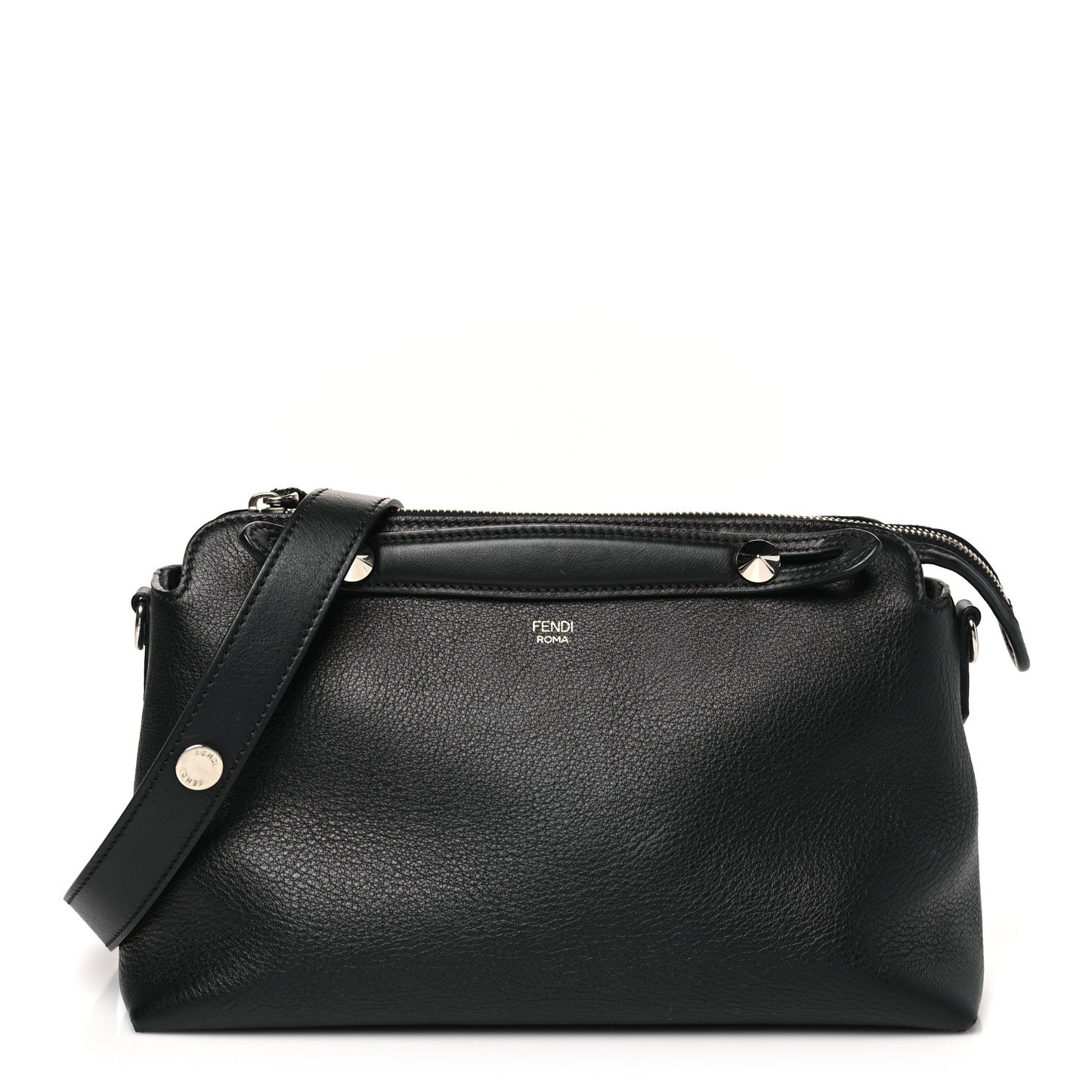 Vitello Dolce Marmol Medium By The Way Boston Bag Black