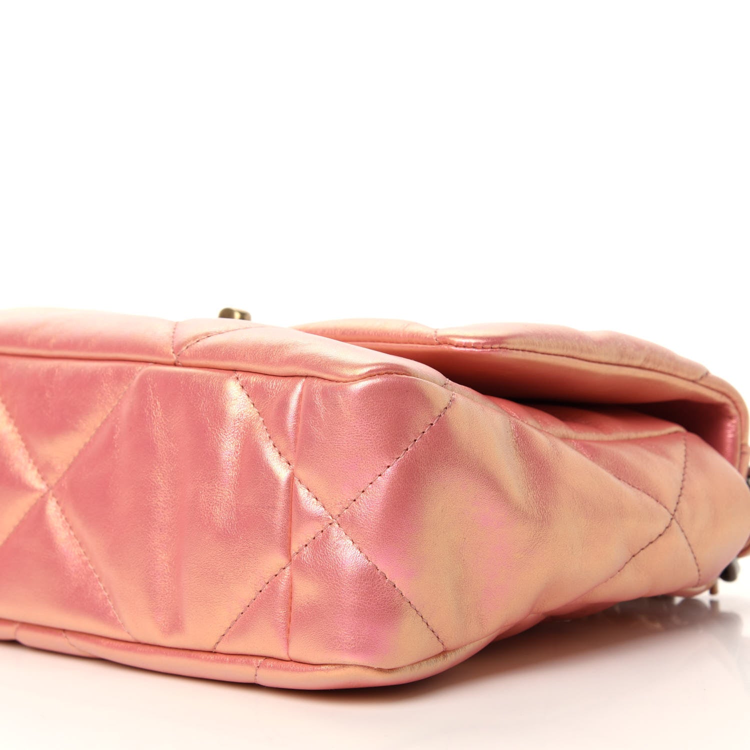 Chanel Iridescent Calfskin Quilted Medium 19 Flap Pink 7 of 10