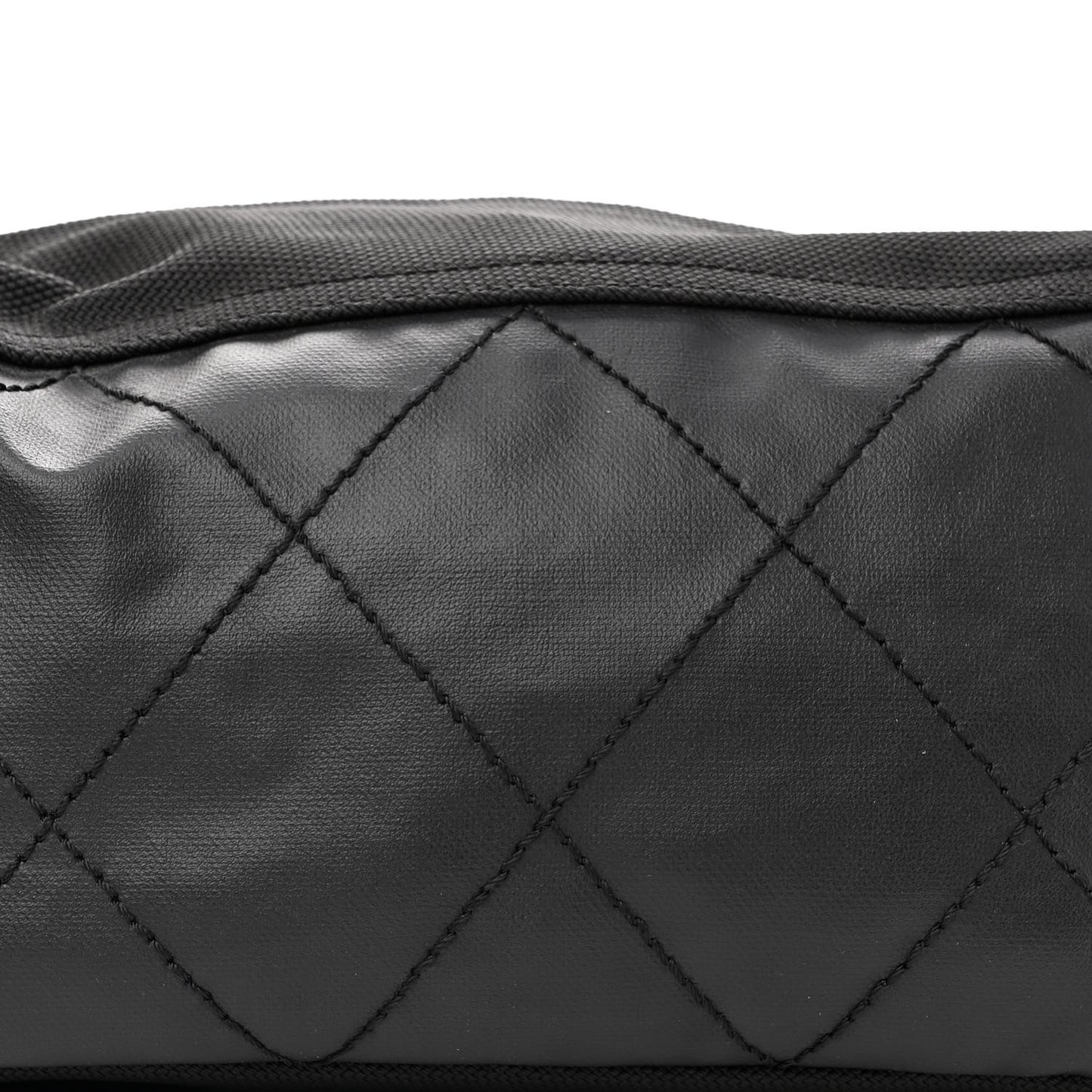 Coated Canvas Paris Biarritz Hobo Black