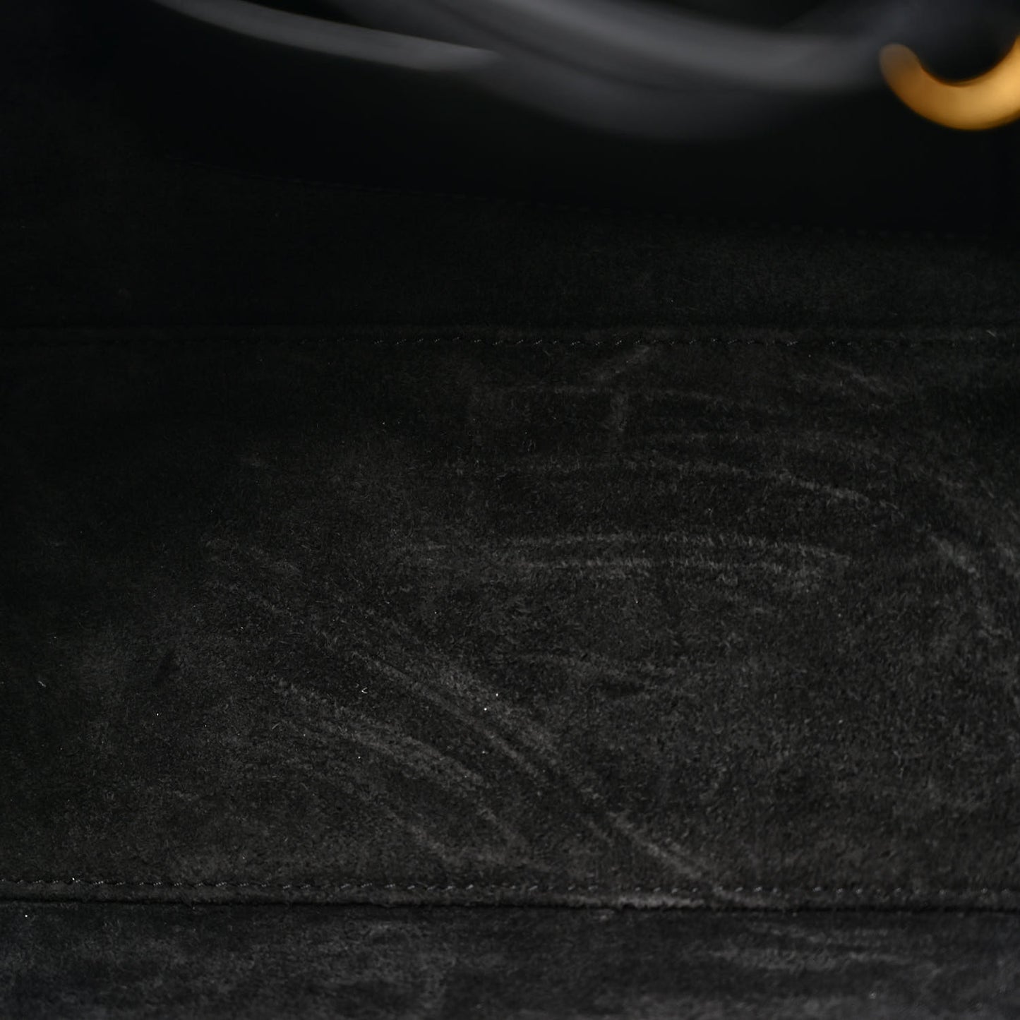 Smooth Calfskin Cuir Small Triomphe Cabas Drawstring Black