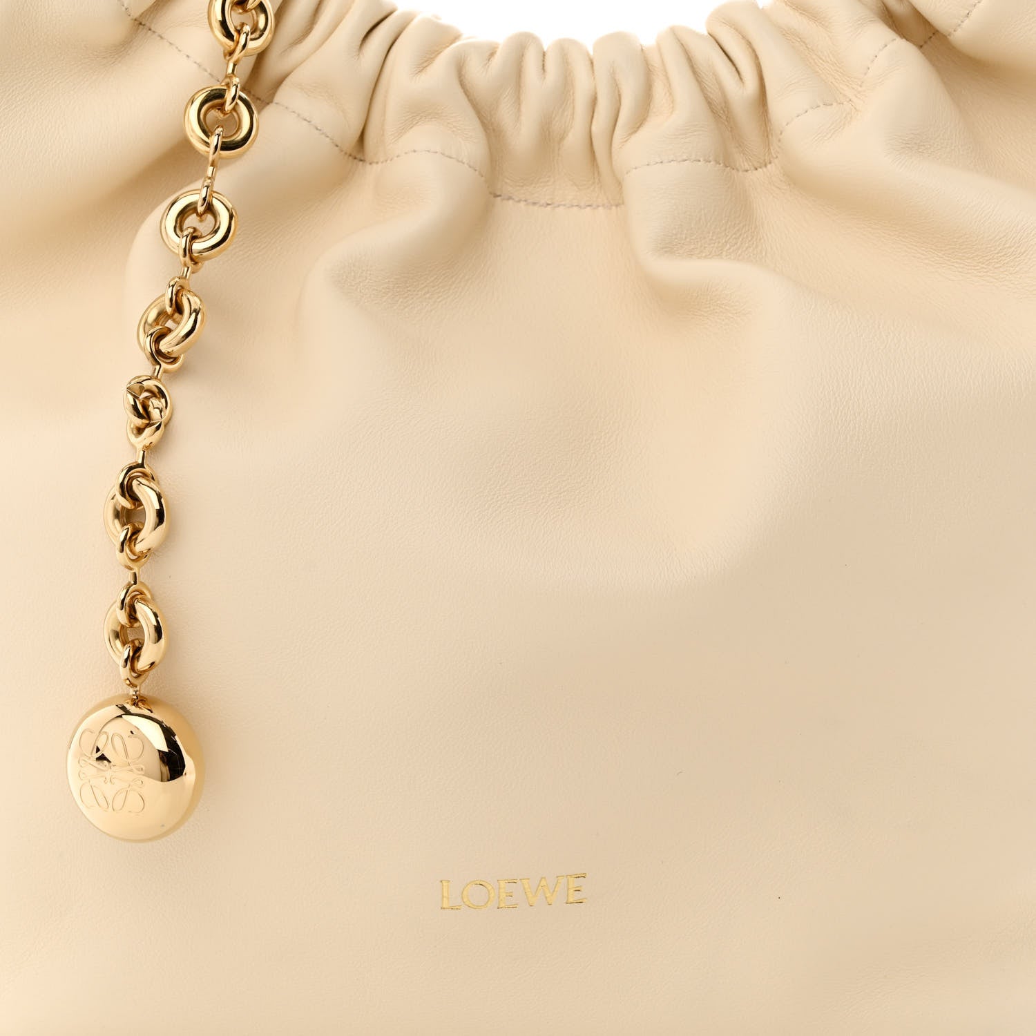 Loewe Buttery Nappa Lambskin Small Squeeze Bag Chalk 7 of 10