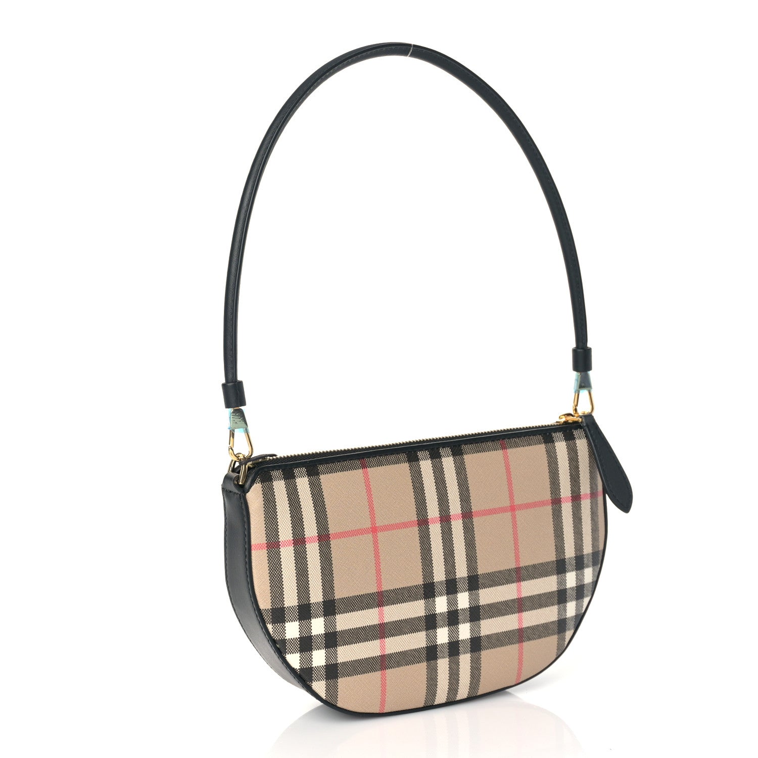 Burberry Vintage Check Calfskin Olympia Slim Pouch Archive Beige 3 of 8
