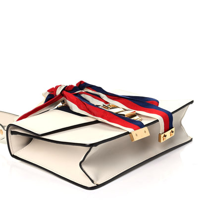 Gucci Calfskin Small Sylvie Shoulder Bag Off White 3 of 7
