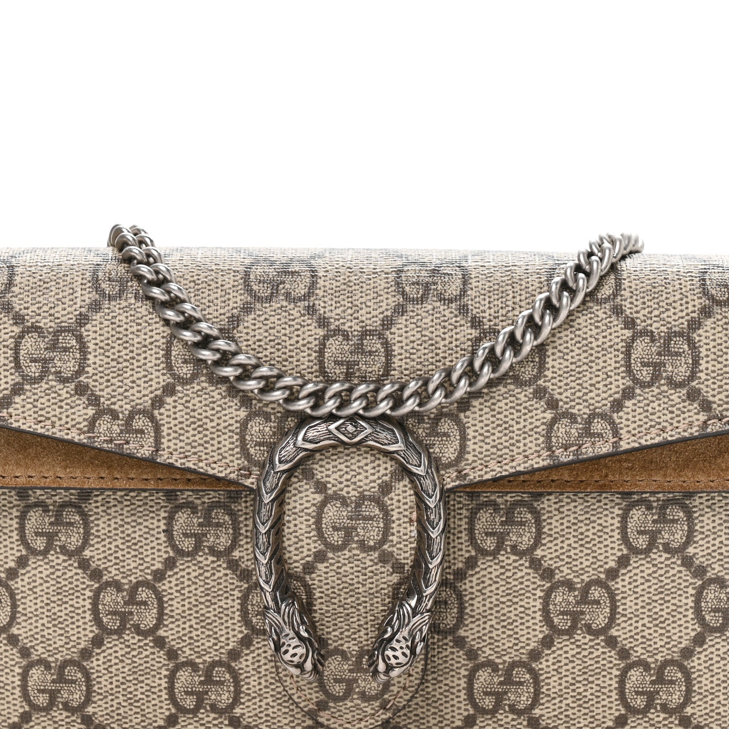 Gucci GG Supreme Monogram Super Mini Dionysus Shoulder Bag Taupe 8 of 11