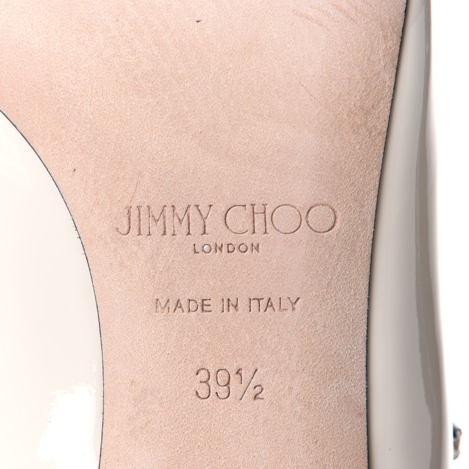 Jimmy Choo Patent Crystal Bing 65 Pumps 39.5 Ivory 8 of 9