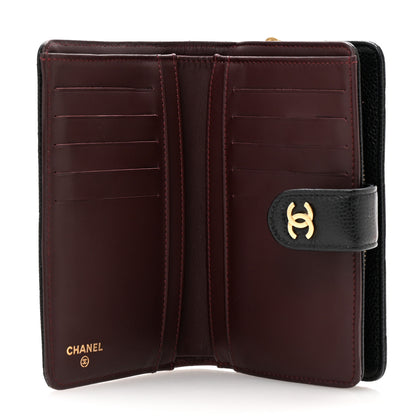 Chanel Caviar Quilted Zipped Pocket Wallet Black 5 of 10