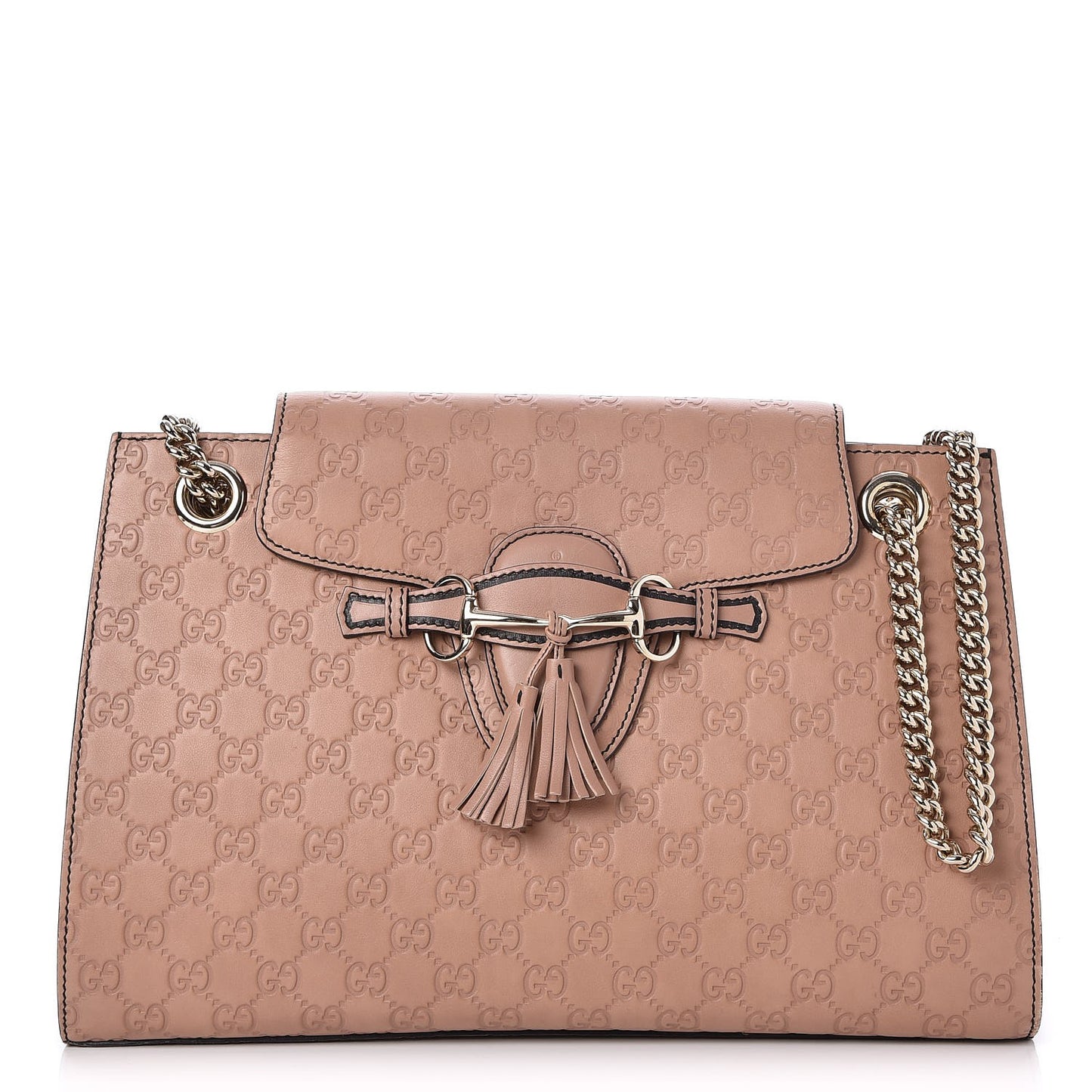 Guccissima Large Emily Chain Shoulder Bag Camelia