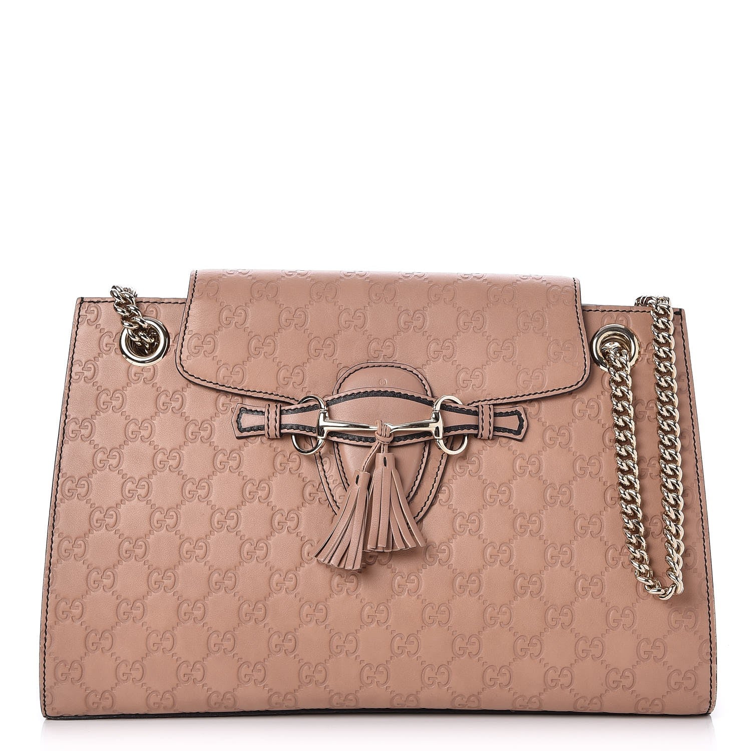 Gucci Guccissima Large Emily Chain Shoulder Bag Camelia 1 of 7