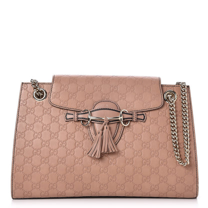 Gucci Guccissima Large Emily Chain Shoulder Bag Camelia 1 of 7