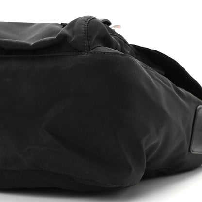 Prada Tessuto Nylon Saffiano Vela Messenger Bag Black 10 of 11