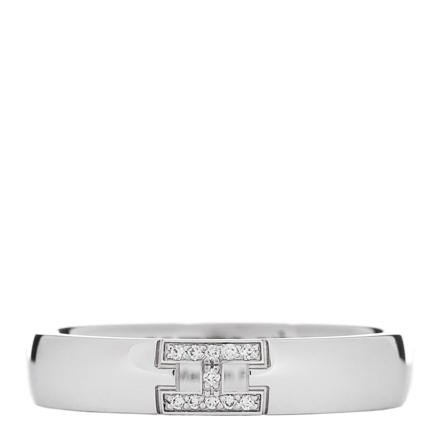 18K White Gold Diamond Ever Herakles Wedding Band Ring 51 5.75