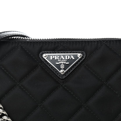 Prada Nylon Tessuto Impuntu Quilted Crossbody Bag Black 9 of 9