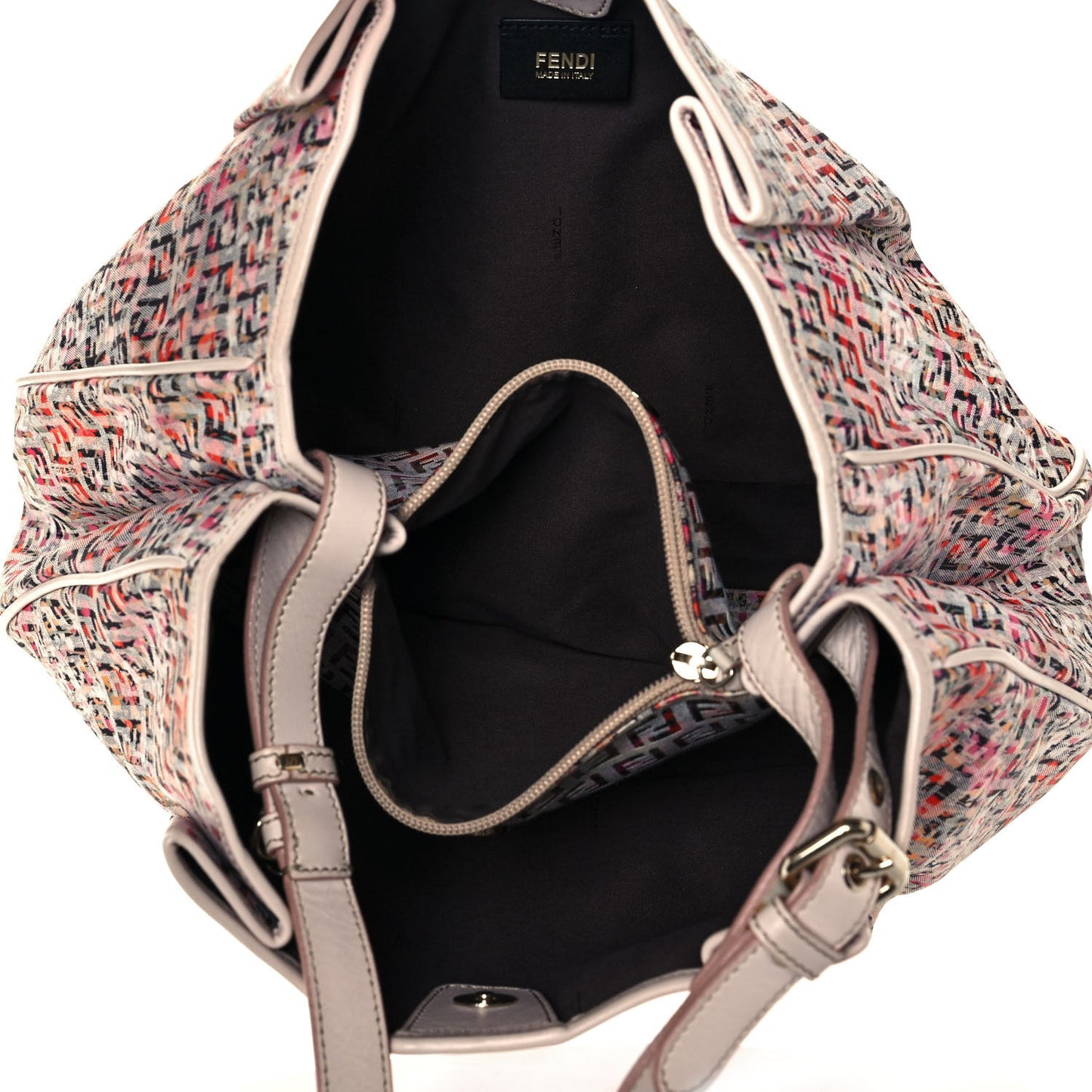 Zucchino Vitello Floral Forever Chef Shoulder Bag Rosa Papaya Rosa Confetto