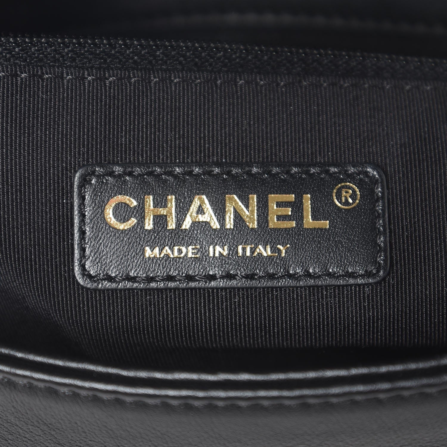 Chanel Calfskin Quilted Medium Graphic Flap Beige Black 7 of 8